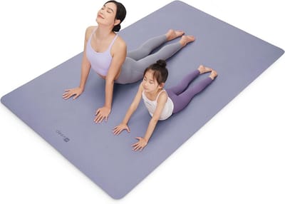 Keep Extra Brede Yogamat 190,5 x 119,4 cm - 0,7 cm Dik - Paars - Met Draagtas - Anti-schuif