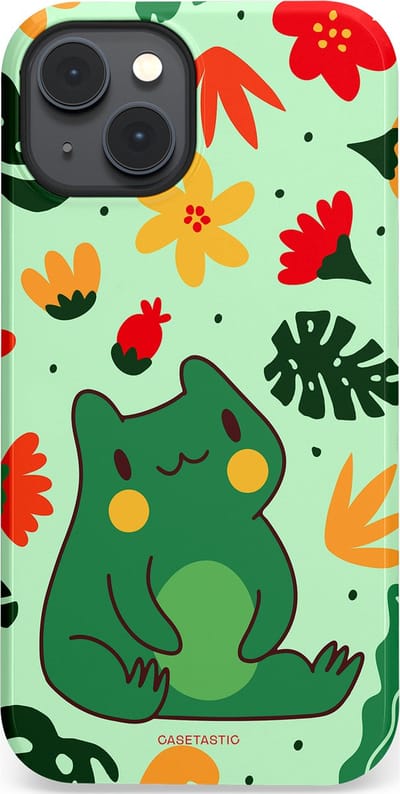 Casetastic Hoesje Geschikt voor Apple iPhone 14 Plus Magsafe - Stijlvolle Beschermende Duo-layer Case - Kwaakje