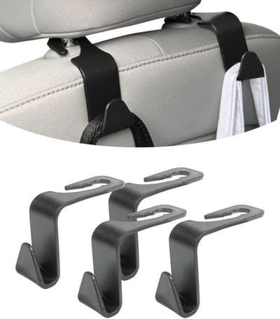 Autohaken, auto-gadgets interieur, auto kleerhangers, auto essentiële haken auto hoofdsteun, autostoel achterbank organizer kunststof haken, hoofdsteunhaken voor auto's