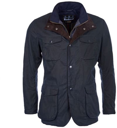 Barbour Waxjas Ogston Donkerblauw - Maat S - Heren - Winterjassen