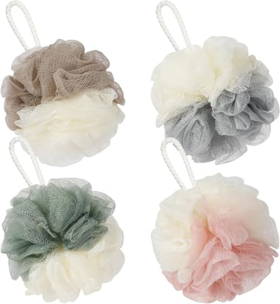 Solidchoice - Set van 4 Douche Sponzen voor een Verfrissende Badervaring