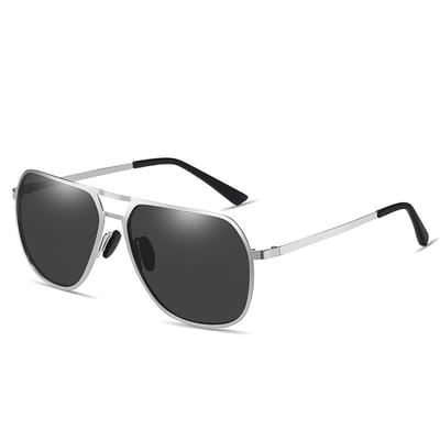 BUGOLINI® Masculinitas – Designer Zonnebril Voor Heren – Gepolariseerd – UV400 – Silvery Grey