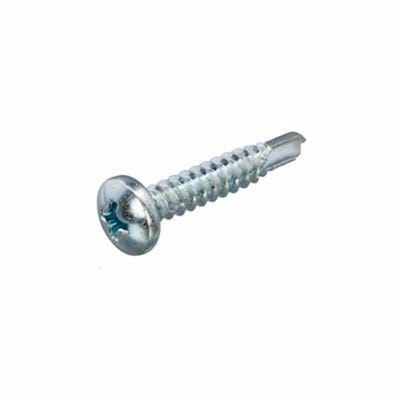 Plaatschroef. Zelfborend. 3.9 x 16mm. lang. Cilinderkop-Kruiskop-PZD-2. Verzinkt. 20 stuks. Ifix.