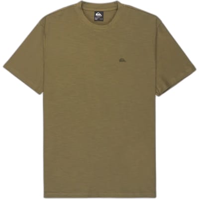 Quiksilver Slub Roundneck Heren T-shirt Eqykt04391-cre0 - Kleur Groen - Maat L