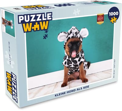 Puzzel Hond - Kleren - Koe - Legpuzzel - Puzzel 1000 stukjes volwassenen