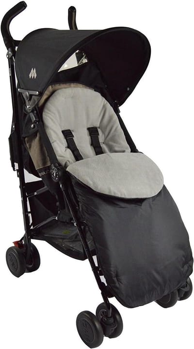 Voetenzak Kinderwagen - Universele Toes - Warm Blijven - Omvormbaar tot Zitverkleiner - 46 x 40 cm - Grijs