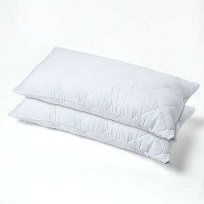 Homescapes set van 2 gewatteerde kussenbeschermers – 50x90 cm – hypoallergeen