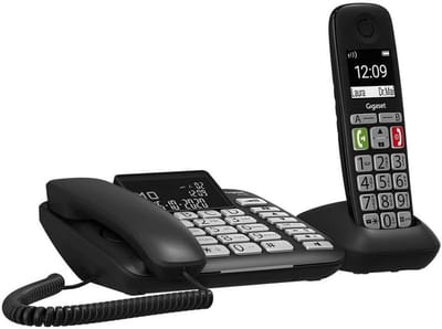 Draadloze Telefoon - Vaste Telefoon - Thuis Bellen - Versterkte Audio - 12 x 10 x 15.4 cm - Zwart