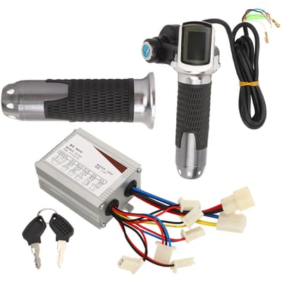 36V 500W Elektrische Fiets Controller Kit Elektrische Fiets Ombouwset met Elektrische Fiets Motor Controller Gashandvat black