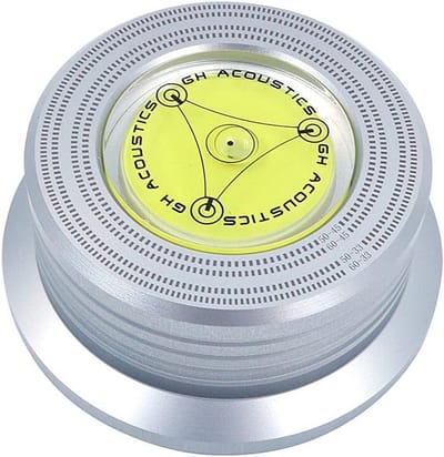 Bubble Level Speed Detection Turntable LP Vinyl Stabilizer Clamp
