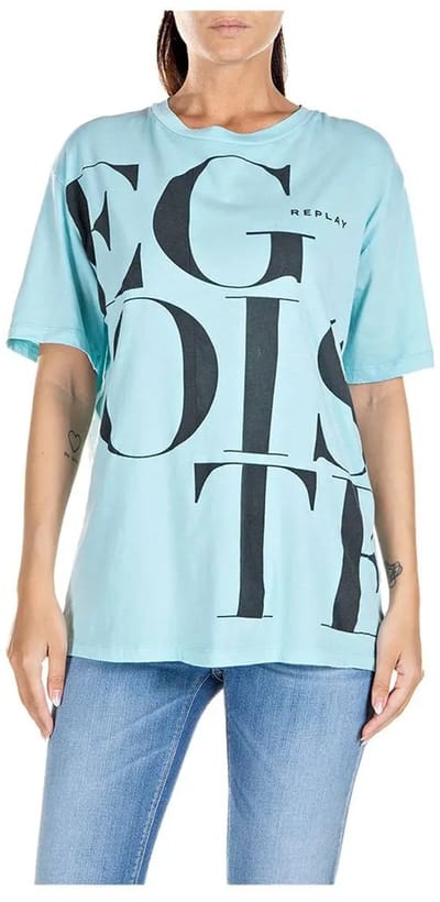 Replay W3623a.000.22536g.960 T-shirt Met Korte Mouwen Grijs 2XS Vrouw