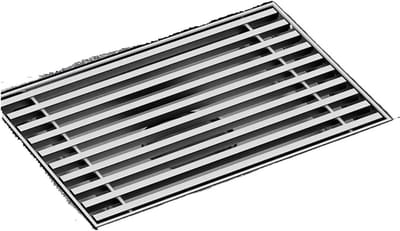 Vloerafvoer Vierkant - Douchegoot RVS - Water Snel Afvoeren - Roestbestendig Materiaal - B15 x 10 - Zilverkleurig