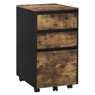 Archiefkast - Dark Oak - Kantoor Kast - Kantoor - Mobiele Archiefkast - Opbergkast - Opbergkasten Binnen - Opbergkist - Kast - Kastje - Opberg Kast - Opbergkastje