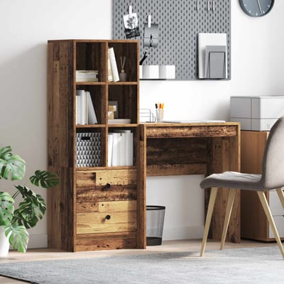 vidaXL - Bureau - Oudhout - 115,5 - x - 40 - x - 127 - cm - 2 - st