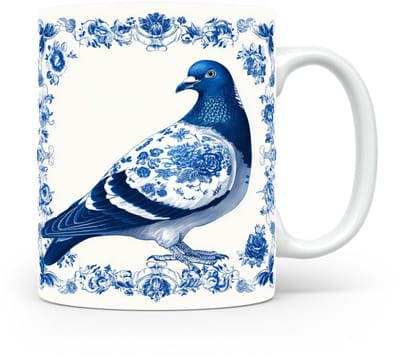 Mok Duif Beker voor koffie of tas voor thee, cadeau voor dierenliefhebbers, moeder, vader, collega, vriend, vriendin, kantoor, opa, oma, hond, kerst, sinterklaas, verjaardag