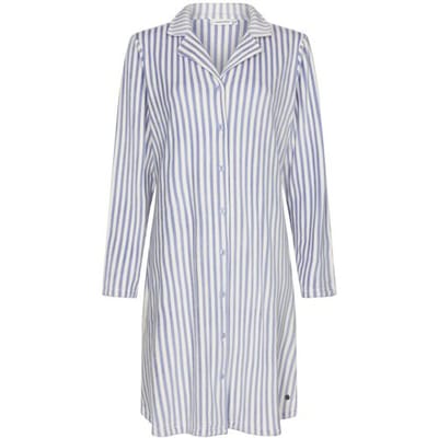 Pastunette - Blue Fog - Nachthemd - Doorknoop - Flanel Fleece - Maat 38