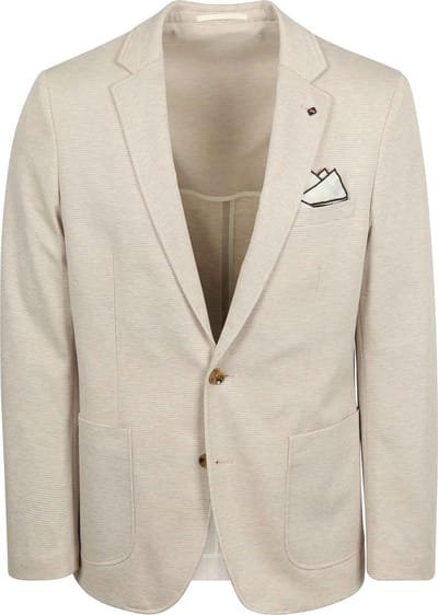 Suitable Colbert Fame Houndstooth Sand - Maat 46 - Heren blazer
