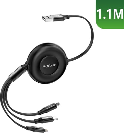 Durata AC521 2.4A Dual 2 USB poort adapter oplader met 1 Type C USB Kabel Voor Samsung / Sony / Huawei / Motorola / Oppo / OnePlus / HTC / Xiaomi / Alcatel
