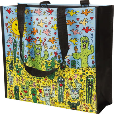 Goebel - James Rizzi | Boodschappentas Desert Life | Shopper - 37cm - 10 stuks