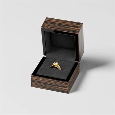 Sieradendoos - Juwelendoosje Opberger - Sieraden Opbergen - Grote Capaciteit - 7x7x6 cm - Houtkleur