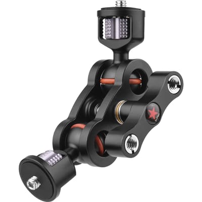 Andoer MA-113 Bras Magique Support d'Extension Adaptateur de Montage Moniteur Alliage d'Aluminium Vis 1/4 Pouce noir