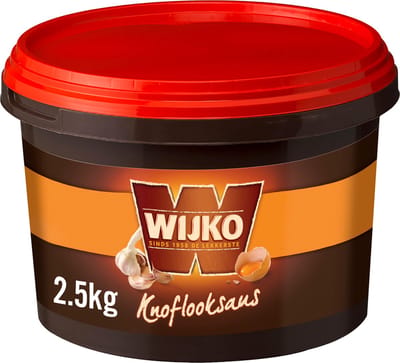 Wijko knoflooksaus - romige saus voor salades en barbecue - 2,5 kilo