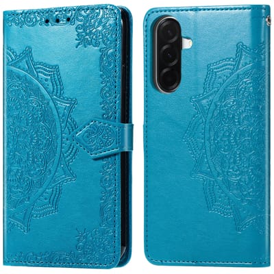 imoshion Hoesje - Geschikt voor Samsung Galaxy A57 (5G) - Mandala Bookcase - Turquoise