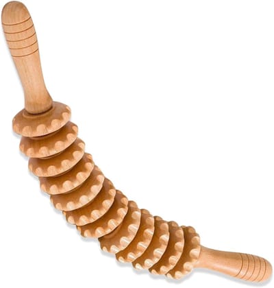 Allecto Plus - Houten fasciarol voor anti-cellulitis massage en spierontspanning - Premium massageroller voor lichaamsvorming en gua sha massage