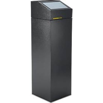 Schäfer Shop Select afvalinzamelbak WSG 85 E, 85 L, verzinkt plaatstaal, gepoedercoat, zelfsluitend, zilverkleurig
