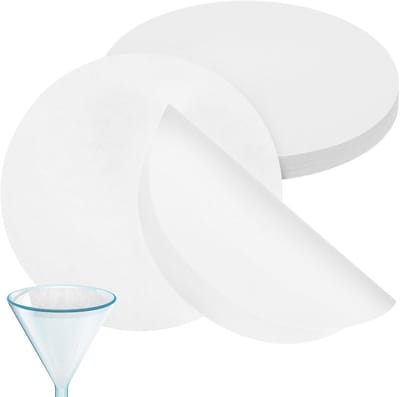 Kwaliteitsfilterpapier 18 cm - 100 stuks - Laboratoriumfiltercircles voor chemische filtratie, medium doorstroming en algemene toepassingen