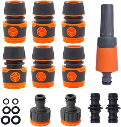 11-delige set snelkoppelingen voor tuinslangen - Gemakkelijke slangkoppelingen - Tuinslang accessoires met 1/2 inch aansluitingen