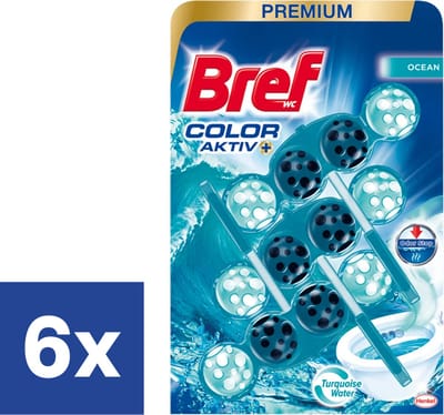 Bref WC Block Power Activ Ocean - 6 x 3 stuks