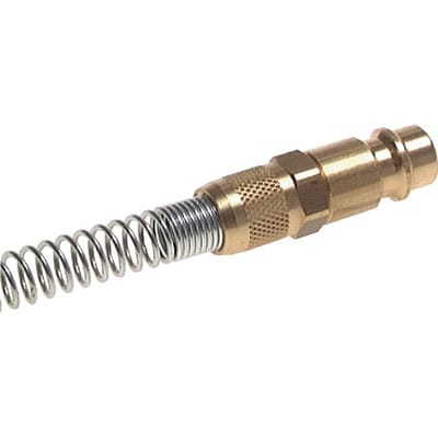 Messing DN 7.2 (Euro) Luchtkoppeling Insteeknippel 6x8 mm Push-On Buigbescherming [2 Stuks]