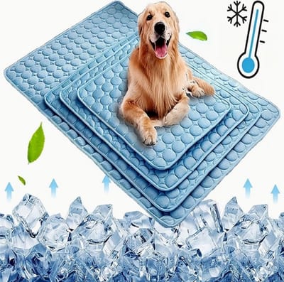 Koelmat voor Honden & Katten M – Ademend en Wasbaar Huisdierbed | Zomer Verkoelingsmat voor Auto, Bench & Thuis