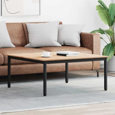 vidaXL - Salontafel - Naturel - 100 - x - 100 - x - 45 - cm - Massief - grenenhout