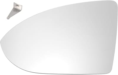 Dailygoods- Deurspiegelglas Verwarmd - Vervanging - Volkswagen Golf M K7 2013-2020 - Wit - 17cm Diagonaal - Echt Glas - Spiegelglas
