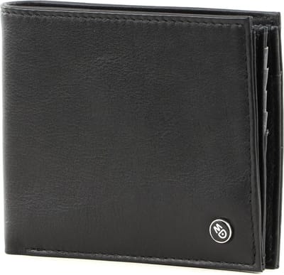 MANDARINA DUCK Leren Portemonnee Downtown Wallet Black Zwart