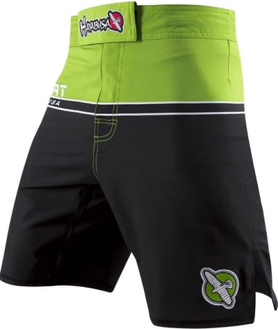 Hayabusa Sport MMA Fight Short Zwart Groen - XXL - Jeans Maat 38