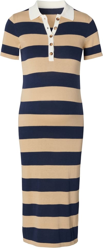 Noppies Jurk Dress nursing SS midi Zwangerschap - Maat XSmall