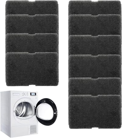 10-delige Droger Filter Set - Geschikt voor verschillende merken - Herbruikbaar en Wasbaar - 240x150x10mm - Eenvoudig en Handig in Gebruik