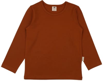 Walkiddy® Kinder Shirt – Jongens & Meisjes – Terracotta serie – Maat 98 – GOTS-gecertificeerd Biologisch Katoen