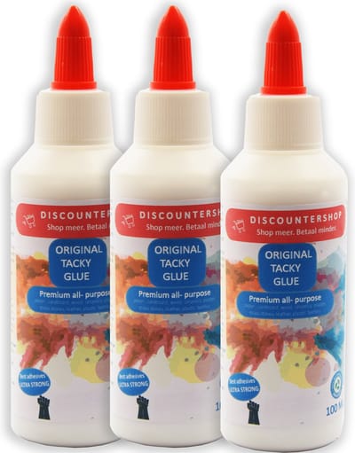 tacky glue lijm - Tacky lijm met inhoud van 100 ML - 3 stuks in de verpakking - 300 ML