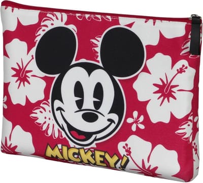 Karactermania - Disney - Mickey Mouse - Hawaii - Zon - Toilettas - Etui met rits - Reisetui - Rood