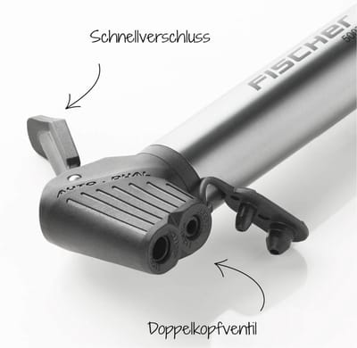FISCHER FAHRRAD 50073 50073 Minipomp Aluminium