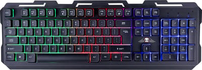 No Fear Gaming Toetsenbord - QWERTY - 104 Membraan Toetsen - RGB LED-Verlichting - 1.5M Kabel met USB 2.0 - Zwart