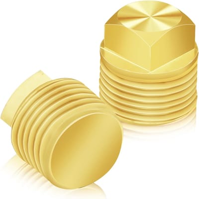 aladdien - Boot Afvoertap - 2x Messing Boot Plug - 1/2 Inch NPT - Geschikt voor Waterdichte Afvoer - Voor Glastron en Bayliner - Bootonderdelen - Du...