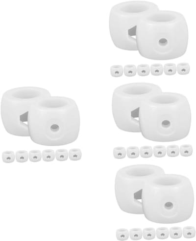 Tafelvoetbal Onderdelen - Stangversteller Locators - Spel Verbeteren - Set van 32 stuks - 2.5 cm - Wit