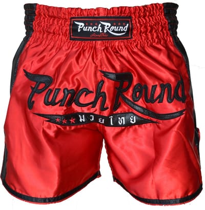 Punch Round™ FTX Muay Thai Short Rood Zwart - XXS