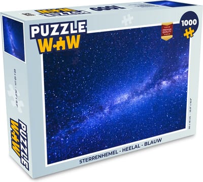 Puzzel Sterrenhemel - Heelal - Blauw - Jongens - Meisjes - Kinderen - Legpuzzel - Puzzel 1000 stukjes volwassenen