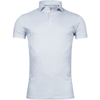 Thomas Maine Polo Cotton Piqué Short Sleeve Licht Blauw / male